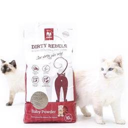 Kattegrus Dirty Rebels Med Duft Af Babypudder 10kg